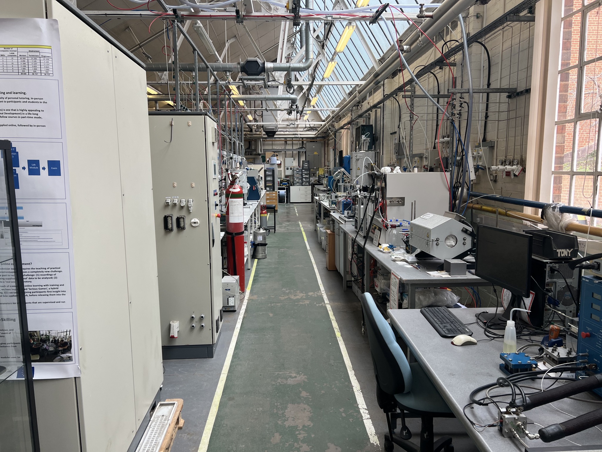 Research laboratory facilities at the University of Birmingham
