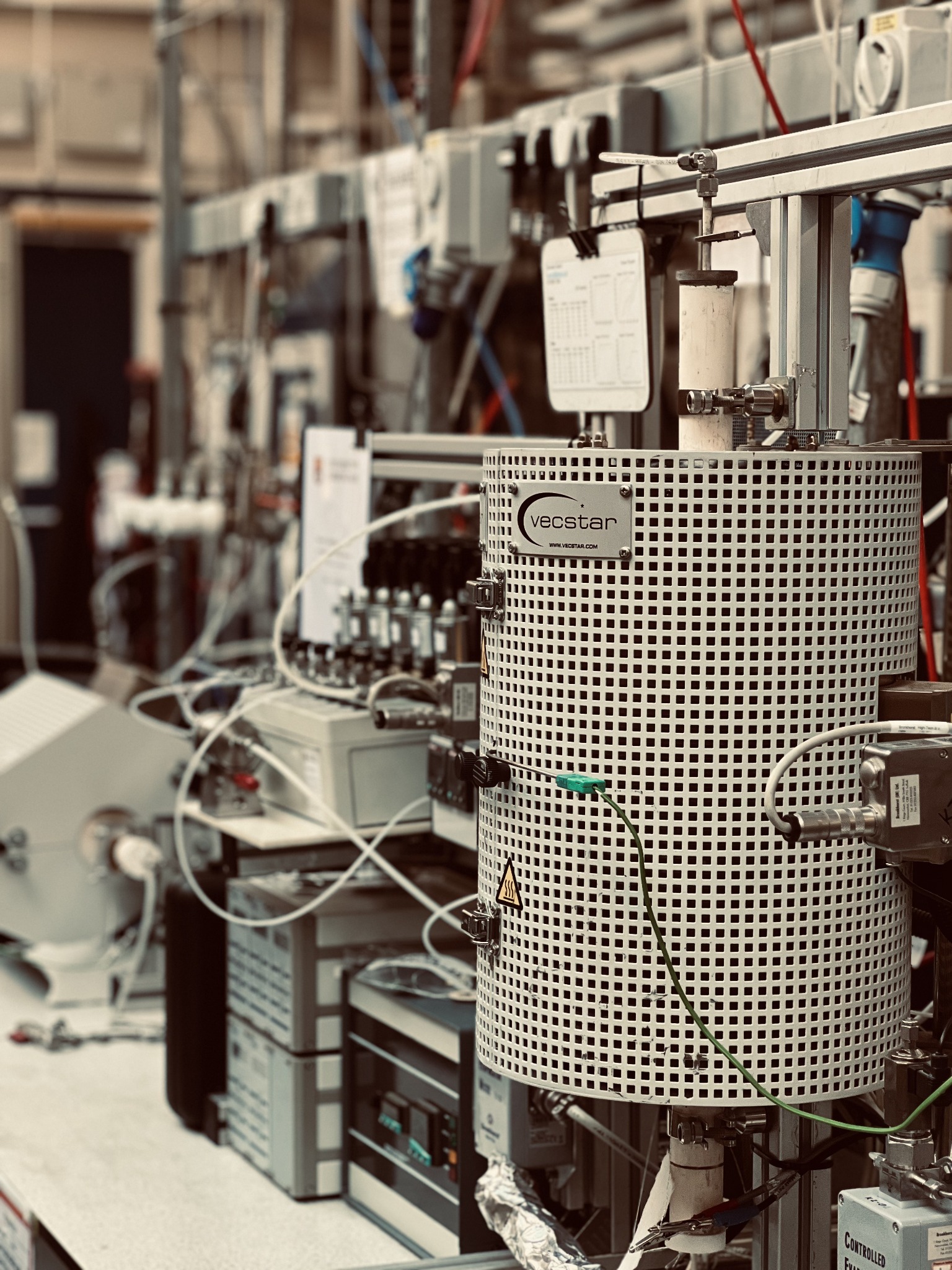 Laboratory equipment used for fuel cell and hydrogen research