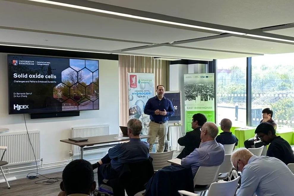 Presentation on solid oxide cells and their durability at a hydrogen research event