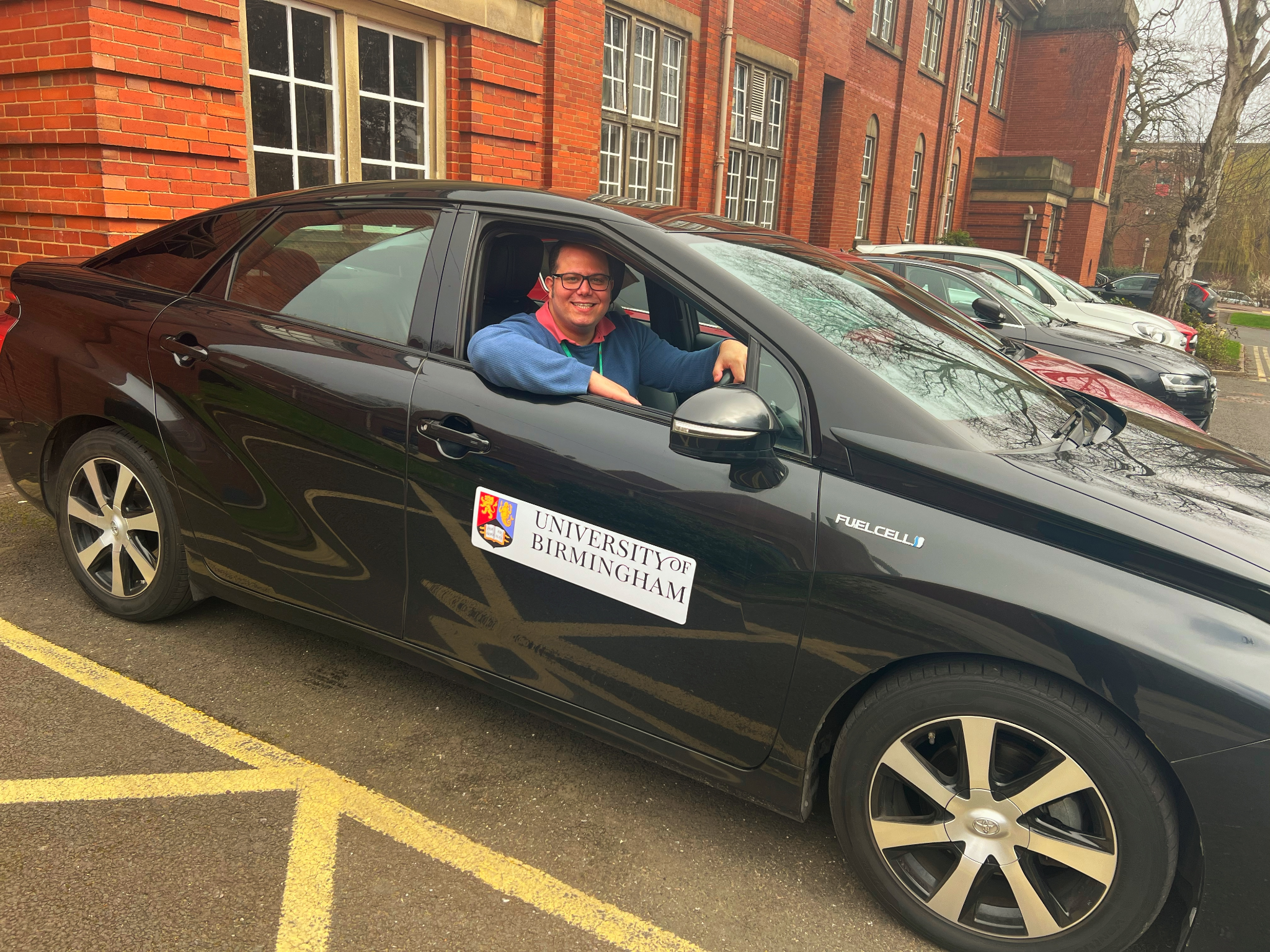 Toyota Mirai fuel-cell vehicle used by the research group